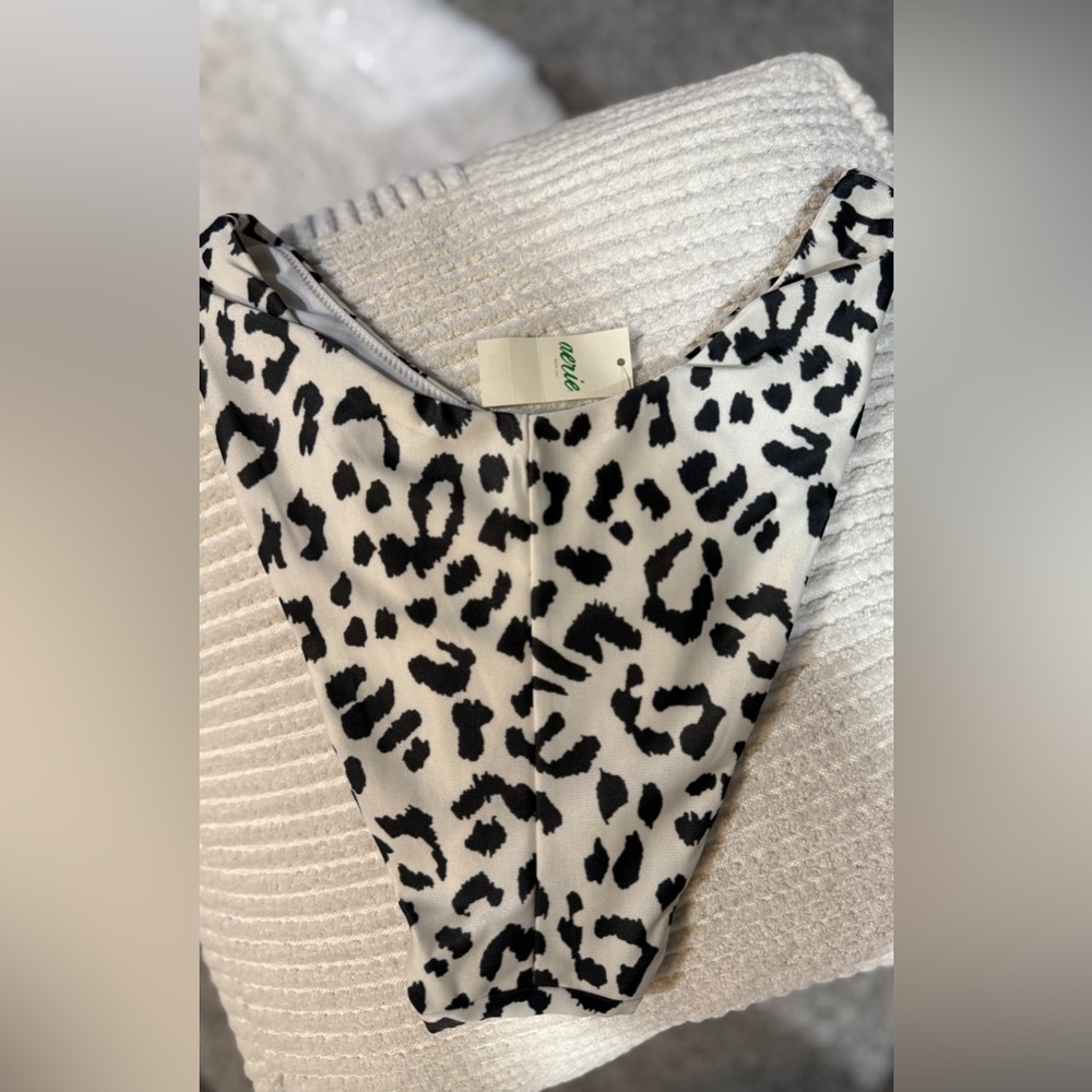 NWT Aerie Leopard Print High Cut Cheeky Bikini Bottoms. - Picture 4 of 4